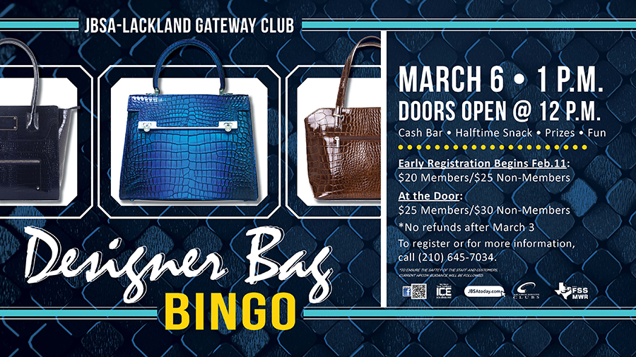 Designer Bag Bingo (Gateway), Joint Base San Antonio
