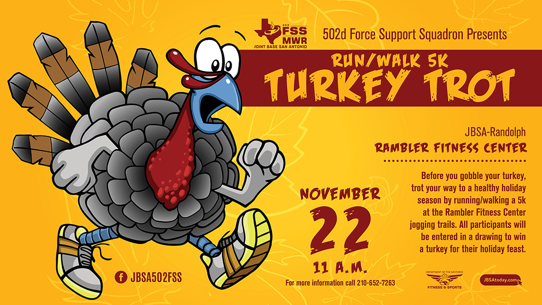 Turkey Trot Run/Walk 5K Joint Base San Antonio JBSAToday 502 FSS
